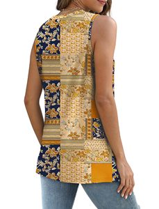 Camisetas Casuales de Mujer con Ojales, Sin Mangas, Cuello Redondo, Moda de Verano, Proveedor Mayorista - Product Image 2