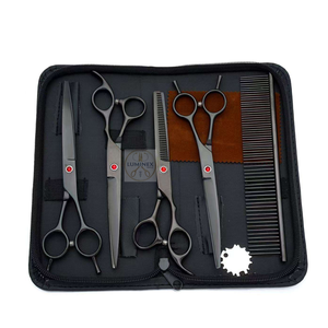 Premium Pet Grooming <b>Scissors</b> Set – Made from High-Quality Stainless Steel, Professional <b>Dog</b> & Cat Hair Cutting Kit with Case - Product Image 1