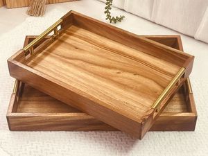 Traditional Indian Sheesham Wood Dry Fruits Tray Modern Luxury Design Dishwasher Safe <b>Mirrored</b> Finish for Gifting Table - Product Image 6