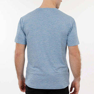Camiseta de Hombre, Corte Ajustado, Tela Elástica de Algodón, Estilo Moderno, Informal, Lisa, Venta al Por Mayor - Product Image 3