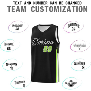 Custom Basketball Uniform Set Logo <b>Name</b> Number <b>Plate</b> Sublimation Printing 3D Embroidery 100% Polyester Sleeveless School College - Product Image 3
