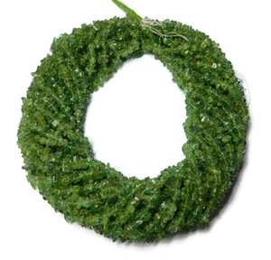 Perles de pierres précieuses en apatite verte naturelle, forme irrégulière, 3-5 mm, pour la fabrication de bijoux, prix de gros en vrac - Product Image 5