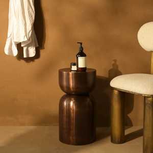 Mesa Consola Redonda de Metal Moderna, Diseño Minimalista, Base de Pedestal, Mueble para Sala de Estar, Decoración Estable para el Hogar, ¡Éxito de Ventas! - Product Image 4