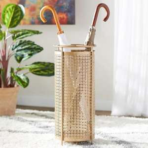 Porte-parapluie en métal artistique moderne avec motif unique pour l'entrée de la maison et support décoratif pour parapluies - Product Image 3