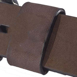 Ceinture en cuir style vintage Oldtown Fashion, en cuir de vachette, avec boucle en alliage Ironhide Buckshot, collection Heritage Tradition - Product Image 5