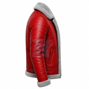 Fashion Forward Winter Apparel Classic <b>Shearling</b> <b>Jacket</b> Premium Warm Soft Comfortable Outerwear For <b>Men</b> Travel Wear - Product Image 4