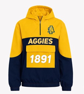 ขายส่งสินค้าสำหรับสถาบันการศึกษา HBCU ภาคเหนือ |   เสื้อแจ็คเก็ตกันลมปักลาย Carolina A&T Collegiate Apparel รุ่น Unisex สำหรับนักกีฬา  NC A&T Apparel - Product Image 1