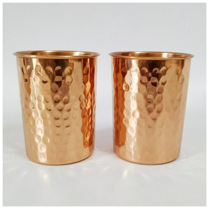 Bicchiere in rame puro, fatto a mano, a forma di barile, martellato, anti-corrosione, tazza ayurvedica <span class=keywords><strong>per</strong></span> bere, <span class=keywords><strong>per</strong></span> casa e hotel - Product Image 4