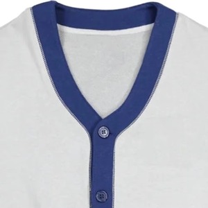 เสื้อคาร์ดิแกนไหมพรมคอวีแบบยูนิเซ็กซ์สำหรับฤดูใบไม้ร่วงและฤดูหนาว สีพื้น ติดกระดุม สไตล์นักเรียน สำหรับผู้หญิงและผู้ชาย ทำจากผ้าขนสัตว์/อะคริลิก หนานุ่ม ปักลาย - Product Image 2