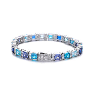 Best Quality Custom Moissanite Tennis Bracelet for <b>Men</b> Women 925 Silver Hip Hop Jewelry for Wedding and Anniversary Gifts - Product Image 2