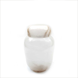 Pot de rangement en albâtre Regal Stonecraft, fait main, naturel, luxueux, écologique, élégant, décoration de cuisine et de maison, vente en gros de qualité supérieure - Product Image 1