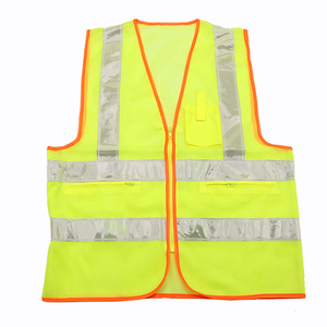Gilet de sécurité réfléchissant ANSI 100% polyester à manches longues pour hommes, usage par les agents de sécurité, toutes saisons - Product Image 4