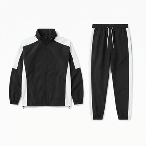 Survêtement Homme Colorblock Personnalisé avec Logo – Vêtements de Sport Décontractés OEM – Ensemble de Survêtement de Gym en Gros - Product Image 2