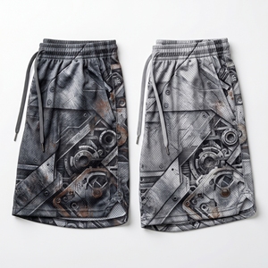 Pantalones Cortos Deportivos de Malla con Diseño de Hoja de Monstera Exótica Personalizados, Sublimación Premium - Product Image 6