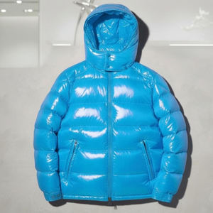 Men Premium Hooded <b>Quilted</b> Bubble Jacket Waterproof Breathable 100% Polyester Warm Lightweight Casual Full Zip <b>Winter</b> Outdoor - Product Image 4