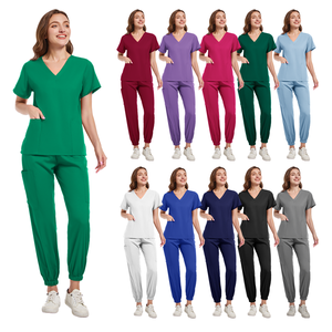 Offre Spéciale DuiDE – Tenues Médicales Anti-Plis Lavables pour Infirmières, Ensembles Jogger Médicaux Unisexe avec Détection d'Aiguilles, Sans Coutures - Product Image 2