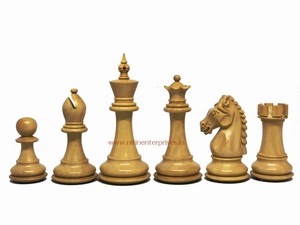 2025 New Haunting Staunton Classic Vintage Professional Tournament Wooden Chess Set Unfolded Chessboard Players Board Game - Product Image 4