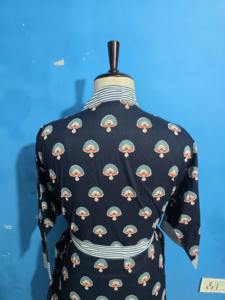 Kimono Indio Hecho a Mano 100% Algodón con Estampado Floral, Vestido Tipo Bikini, Ropa de Dormir Informal para Mujer, para Otoño, Primavera, Vacaciones en la Playa - Product Image 5