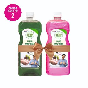 ISHAN HYGIENIC 1 Ltr Chaque Flacon Recharge Liquide Lavant Mains Parfumé Écologique Pomme Verte et Rose avec Distributeur - Product Image 1