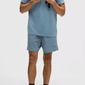 Pantalones Cortos Deportivos 2 en 1 para Hombre, Bordados, Sólidos, Ligeros, de Poliéster/Algodón, de Secado Rápido, con Logotipo Personalizado, para Baloncesto - Product Image 1