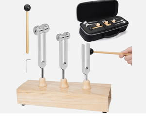 Juego de Diapasones para Sanación (128HZ, 256HZ, 512HZ) 128Hz, 256Hz y 512Hz - Product Image 1