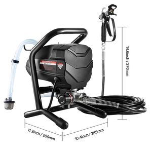 Spruzzatore di Vernice Airless ad Alta Efficienza 650W, Macchina Elettrica per Verniciatura 3000PSI con Asta di Prolunga, Pistole a Spruzzo Potenti - Product Image 2