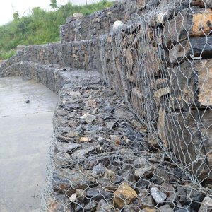 Warmgedoopte verzinkte gabionbak 2x1x0,5m Gabions voor keermuur Steenmand - Product Image 1