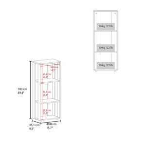 Melamine White <b>Bookcase</b> with Open Storage Elegant and Practical Furniture - Product Image 6
