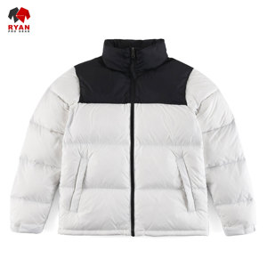 Chaqueta Acolchada de Diseño Personalizado para Hombre, Cuello Alto, Patrón Sólido, Tela Transpirable con Logotipo Personalizado - Product Image 1