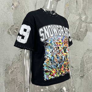 T-shirt à manches courtes surdimensionné pour homme Snowgrace en jersey uni, style streetwear, col rond, coton/fibre de bambou - Product Image 5