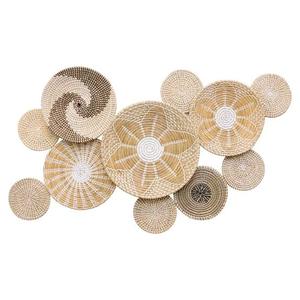 Lot de 7 paniers muraux tissés artisanaux extra larges, collection murale bohème, prix d'usine en gros, Vietnam - Product Image 1