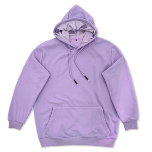 Sweat-shirt à capuche pour homme, couleur unie, coupe régulière, décontracté, en tricot polaire, pour l'automne - Product Image 1