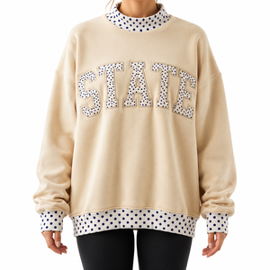 2026 <b>Mock</b> <b>Neck</b> Sweatshirt Women Oversized Pullover Heavyweight Fleece <b>Top</b> Casual Drop Shoulder Streetwear Breathable Wear - Product Image 2