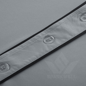 Maillot de baseball gris pour homme, manches courtes, boutons sur le devant, coupe classique, évacuation de l'humidité, nom d'équipe personnalisé, toutes saisons, polyester - Product Image 3