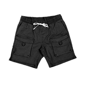 Shorts cargo décontractés pour hommes, tendance estivale du Pakistan, avec logo personnalisé, 100 % coton, écologiques, taille mi-haute élastique et respirants - Product Image 2
