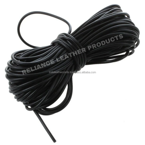 Carrete de cordón de cuero redondo negro genuino de 1 mm para decoración de abalorios DIY, hallazgos de joyería al por menor y componentes para colgar en la pared - Product Image 6