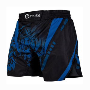 Shorts de Muay Thai MMA en Soie/Soie-Polyester, Meilleures Ventes, Logo Personnalisé, Service OEM, Vêtements de Sport Personnalisables - Product Image 1