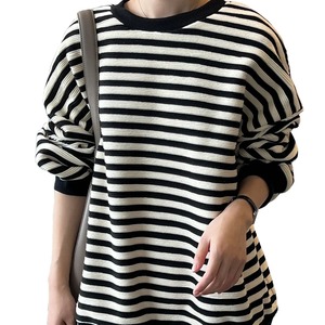 Sudadera con Capucha a Rayas de Cuello Redondo Vintage para Mujer, Diseño Invernal, Forro Polar - Product Image 1