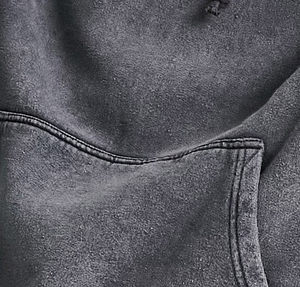 Sweat-shirt à capuche oversize en coton, style vintage, effet délavé, personnalisable avec logo, pour homme et femme - Product Image 5