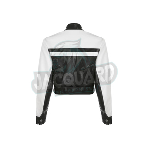 Factory Made Low Price Custom <b>Plain</b> Cotton Blank Women Crop <b>Varsity</b> <b>Jacket</b> 2026 Casual Wear Trending Women Crop <b>Varsity</b> <b>Jacket</b> - Product Image 2