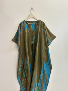 Caftán de Seda Reciclada Surtido, Vestido Maxi Vintage para Mujer, Vestido de Lujo Estilo Bohemio - Product Image 4