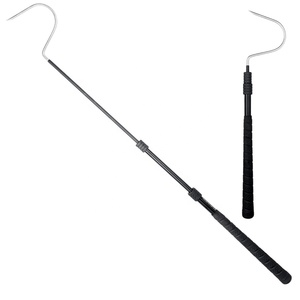 Collapsible Snake <b>Hook</b> Stainless Steel Telescopic Retractable Snake Handling <b>Tool</b> Portable Snake Catcher for Reptile Herping Wil - Product Image 1