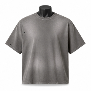 Camiseta Extra Grande con Logotipo Personalizado, OEM, ODM, Alta Calidad, Precio de Fábrica, Transpirable, Ligera, Cómoda, Proveedor de Ropa Casual - Product Image 1