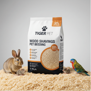 Ropa de cama para mascotas con virutas de madera biodegradables segura para hámsteres, conejos, cobayas y más - Product Image 1