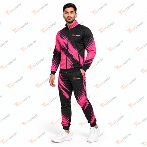 Mens Custom Printed Sublimation Tracksuit Jacket <b>Pants</b> Full Sports Set Athletic Running Training Football Gym Fitness Teamwear - Product Image 3