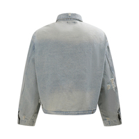 Veste en jean tendance 2026 pour hommes – Manteau de travail en jean de haute qualité, personnalisable OEM, style streetwear décontracté