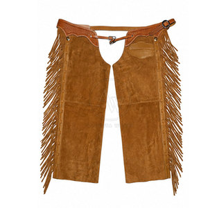 Chaps d'équitation en cuir de qualité supérieure, style western, disponibles dans toutes les couleurs et tailles - Product Image 2