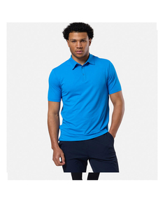 Polo de Algodón Azul Marino para Hombre, Manga Corta, Corte Regular, Color Sólido Informal, Tejido de Punto Transpirable - Product Image 3