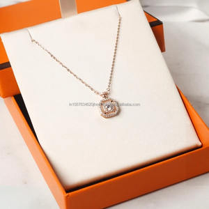 IGI/GIA Lab cultivé pendentif en diamant rond 14k or coeur motif à la mode femmes fiançailles mariage bijoux laboratoire créé breloques - Product Image 2