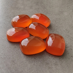Natural Carnelian Cabochon <b>Cushion</b> Shape Calibrated Loose Gemstone, for Jewelry Making Custom Sizes Available - Product Image 5